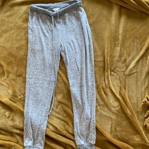 Fuzzy Grey Joggers